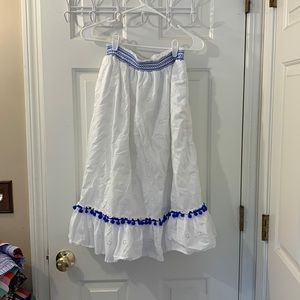 J.Crew Skirt Medium eyelet elastic waist lined